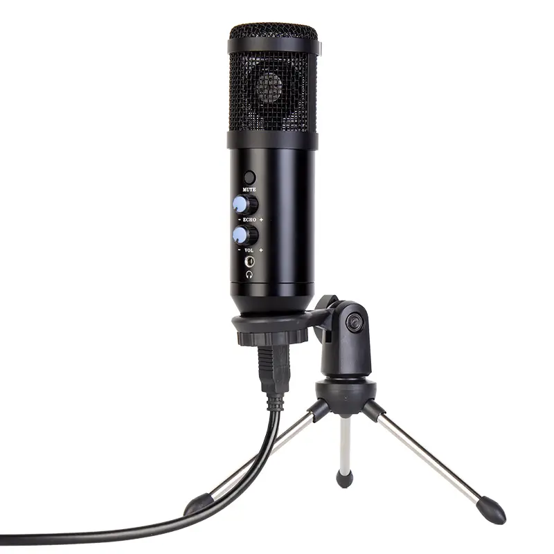 Streaming microphone with stand